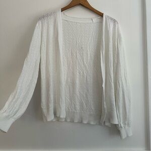 White Flowy Cardigan